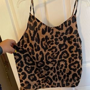 Cheetah tank top
